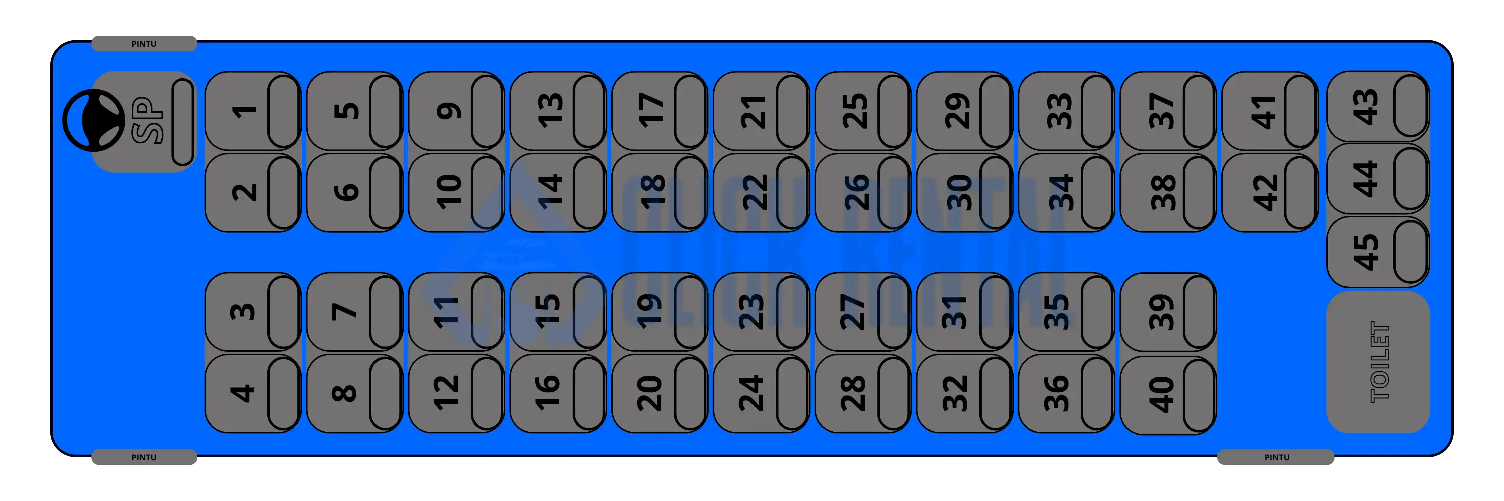 Seat 45 - 45 seat