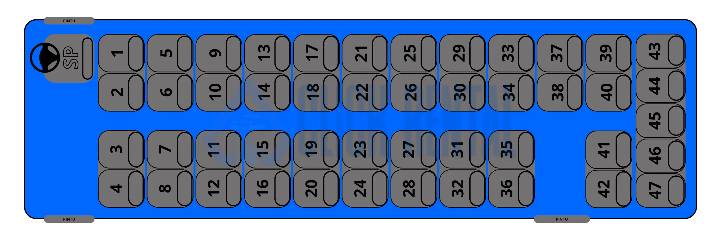 Seat 47 - 47 seat