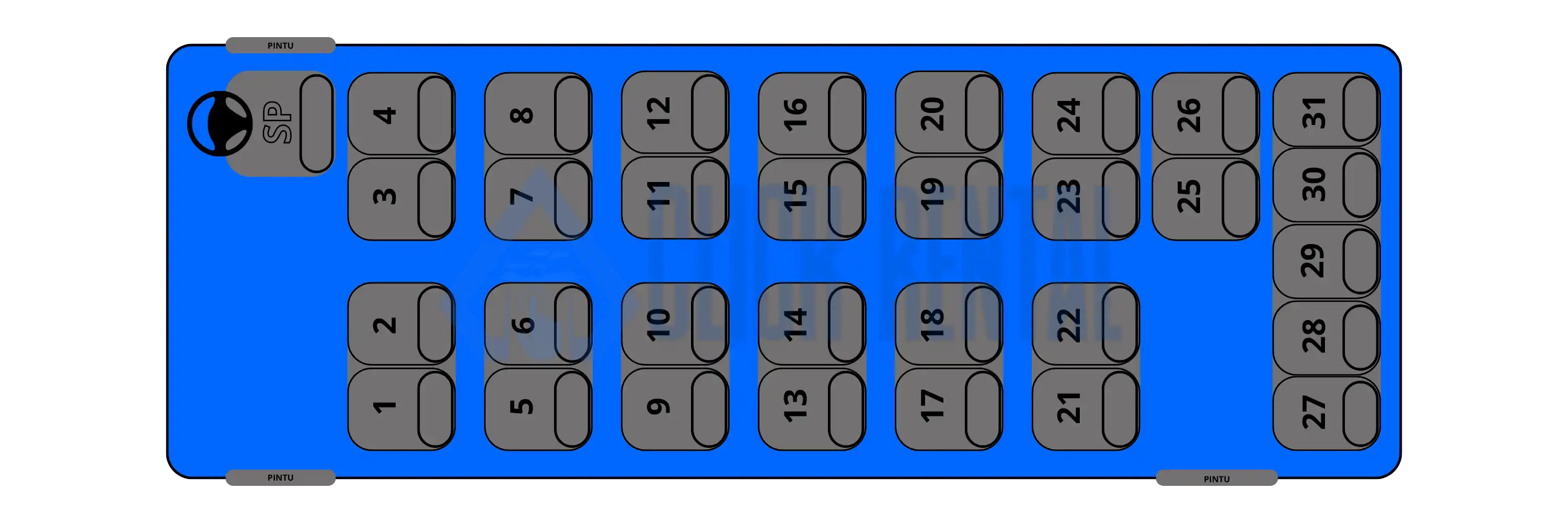 Seat 31 - 31 seat
